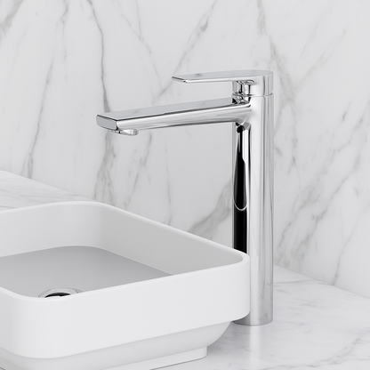 Hoge wastafelkraan Diego  – Chrome - 27,5 × 16,6 × 22,3 cm