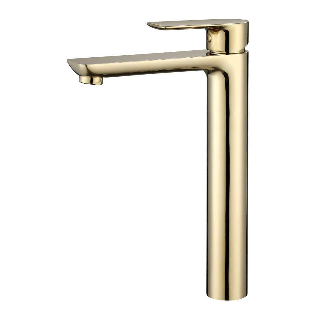 Robinet de baignoire indépendant Lisandro – Sortie d'eau en cascade – Nickel brossé