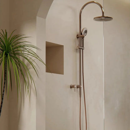 Regendoucheset Valencia – Brushed Nickel - Air shower II - Met inbouwmengkraan